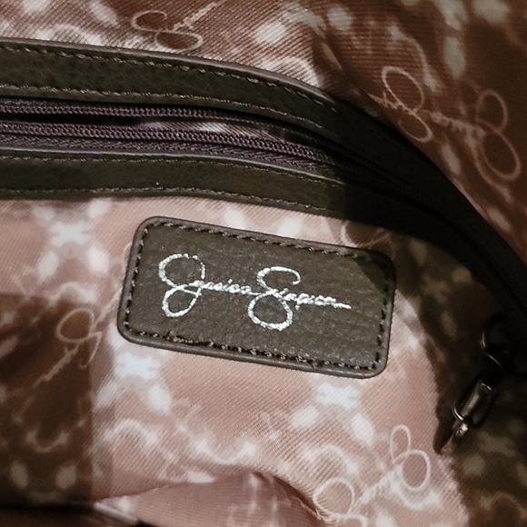 Jessica Simpson large leather patch work hobo bag - Picture 3 of 4